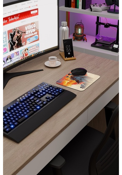 Mafia Kaymaz Dikişli Kauçuk Oyuncu Mousepad V2 - 22x18 Gaming Mouse Pad Fare Altlığı