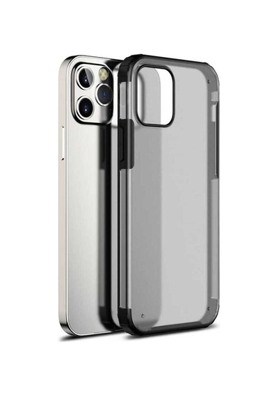 Apple Uyumlu iPhone 12 Pro Kılıf Zore Volks Kapak Siyah