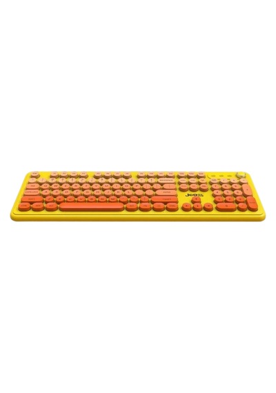 Jedel Wkb104 Kablosuz Bluetooth + 2.4ghz Çift Modlu Klavye - Retro Daktilo Tasarımlı