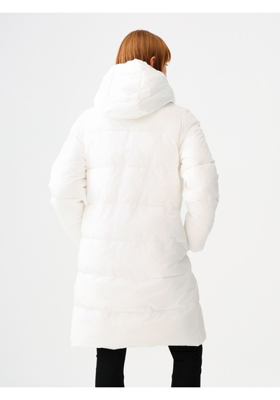 Loose Fit Kadın Mont Beyaz