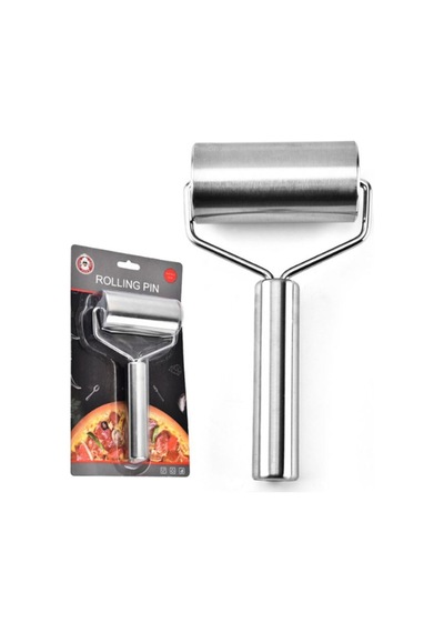 Metal Saplı Rulo Hamur Açıcı Merdane Pürüzsüz Oklava Pizza Börek Açma Silindir