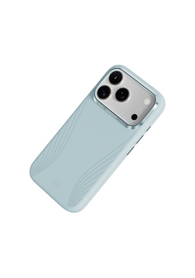 Apple iPhone 17 Pro Max Uyumlu Kılıf M-safe Şarj Özellikli Çizgili Udemos Freedom Serisi Kapak Mavi Mavi