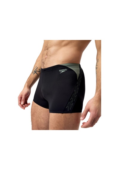 Speedo Hyperboom Splice Aquashort Erkek Yüzücü Mayosu Siyah
