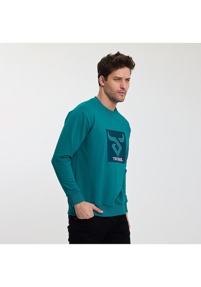 Twobull OSLO Erkek  Petrol Sweatshirt