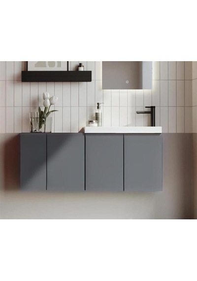 Orka Ferla 110 Alt Modül + Lavabo Mat Gri Diğer