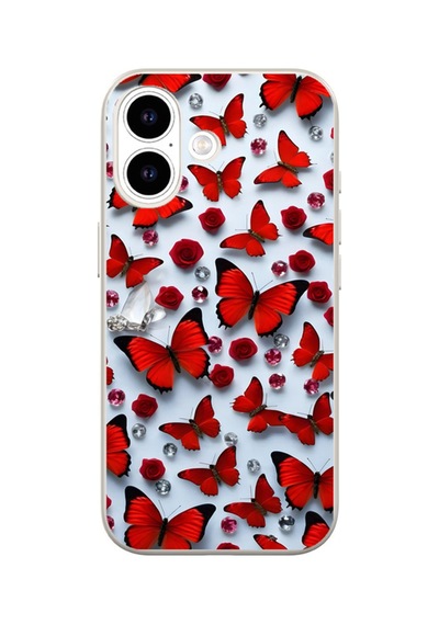 Arvencase Apple iPhone Uyumlu 17 Uyumlu Hd Kalite Orta Sertlikte Baskılı Desenli Silikon Renk33 Renk33