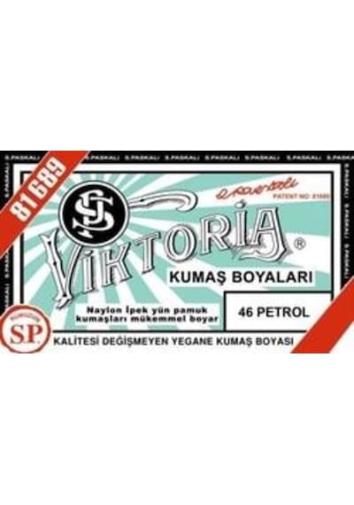 46 Petrol Renk Kumaş Boyası Viktoria