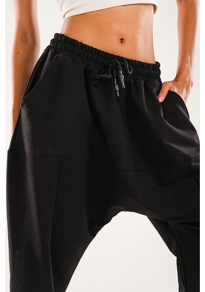 Cocopelli Siyah Harem Jogger Pantolon Coc1143 Siyah