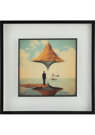 Aether Çerçeveli Cam Tablo 60x60 Cm