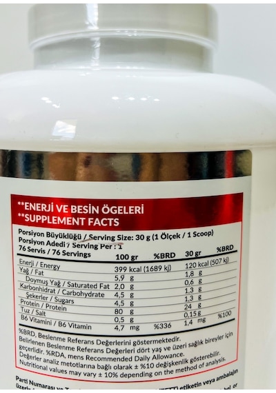 Whey Protein Tozu 2280 Gr Çilek Aromalı Protein Tozu 24 Gr Protein Kas Güç 76 Servis