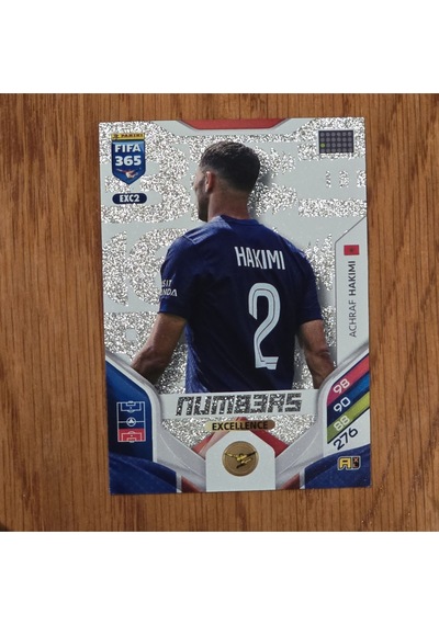 2026 Achraf Hakimi Excellence Numbers Oyun Kartı Exc2