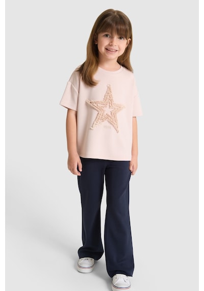 U.S. Polo Assn.  Kız Çocuk Açık Pembe Tişört 50325658-vr078 Acık Pembe