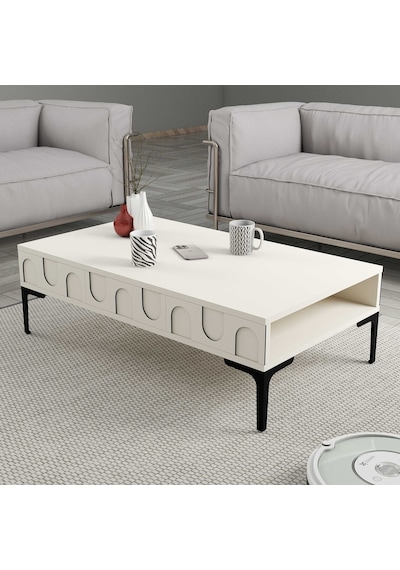 Variant Lyon 3 Lü Salon Takımı - Krem / Siyah