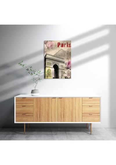 Cakasepetim Paris Şehir Kapısı Görseli Ahşap Mdf Tablo