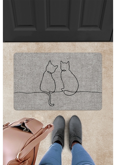 Evaşk Kapı Önü Paspası Vinil Kaymaz Tabanlı 45 X 70 Evaşkdm11117