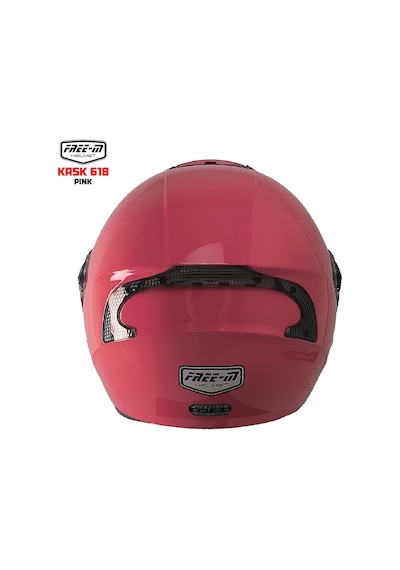 Free-m 618 Güneş Vizörlü Yarım Açık Kask Pembe