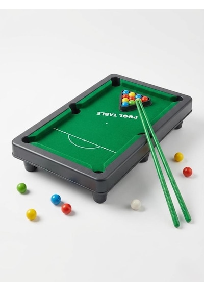 Mini Pool Bilardo Seti - 30 Cm Bilardo Masası Seti Eğitici Ve Eğlenceli Taşınabilir Masaüstü Oyunu