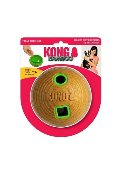 Kong Bamboo Feeder Top Şeklinde Ödül Maması Dağıtma Köpek Oyuncağı M