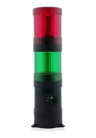 İk.1202rg-24vdc 2 Kat Yanıp Sönen Led İkaz+95db Bu