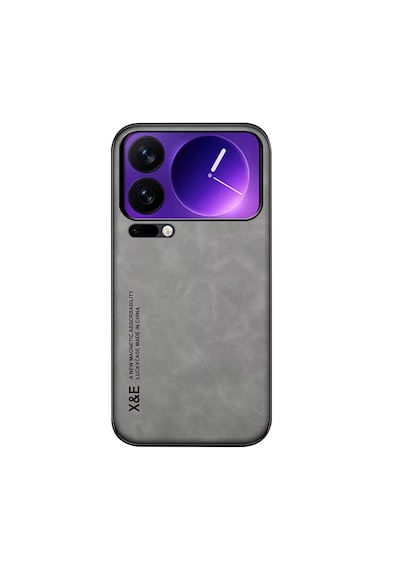 Microcase Xiaomi 17 Pro Deri Kaplama Kılıf Al4970 Gri