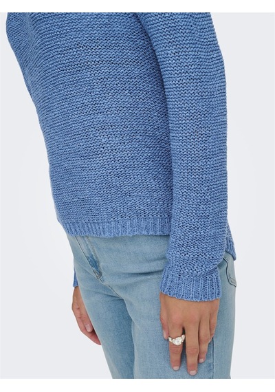 Only Onlgeena Xo L/s Pullover Knt Noos Kadın Mavi Uk Gömlek - 15113356