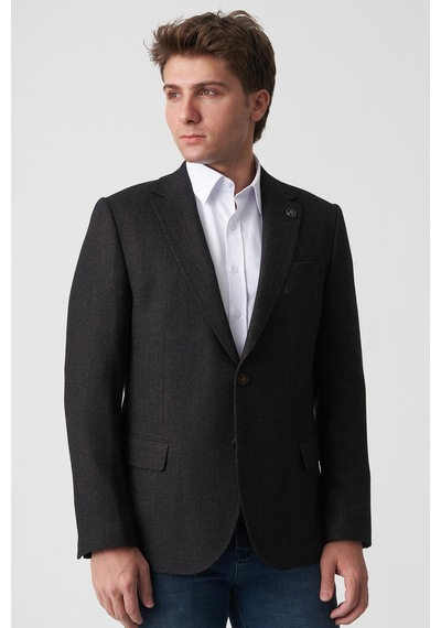 White Stone Anadia C4024 Slim Fit 6 Drop Ceket Desenli DESENLİ