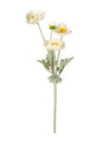 Yapay Çiçek Şakayık Buket 6 Dal Beyaz 30 Cm. Çok Renkli