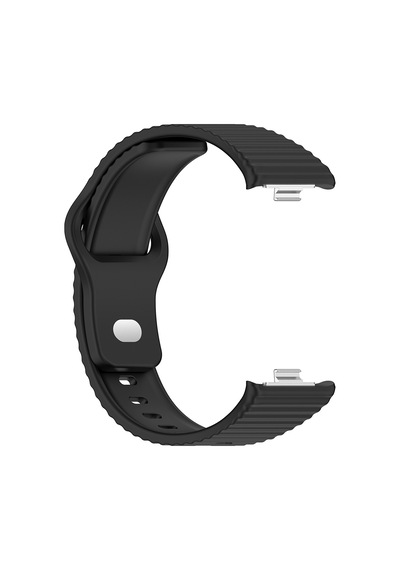 Redmi Watch 6 Silikon Kordon Tırtıklı Suya Dayanıklı Tasarım Siyah
