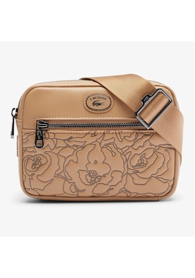Lacoste Holiday Unisex Bag 18 4 4 Ayarlanabilir Askılı Baskılı Unisex Postacı Çantası Kahverengi