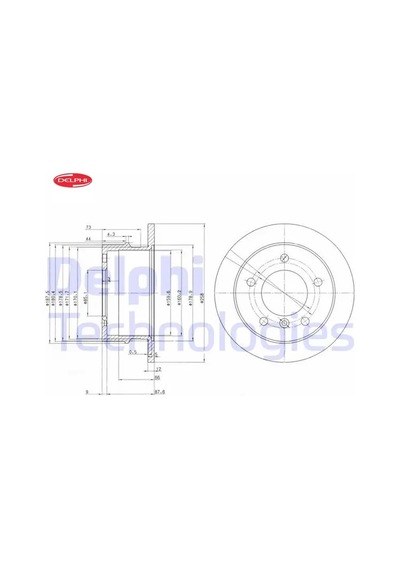 Fren Dıskı Arka W463 B901 B904 . Lt 28-35-46 Delphı A9014230812/ 2d0501601