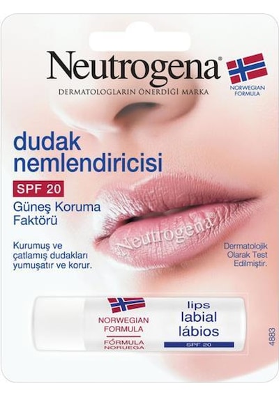 Neutrogena SPF20 Güneş Koruma Faktörlü Dudak Nemlendiricisi 5 G