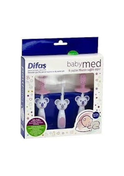 Difaş Babymed Ekstra Yumuşak Diş Fırçası 3'lü Set Pembe