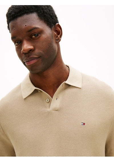 Tommy Hilfiger Cool Touch Structure Ss Polo Erkek Yeşil Sweatshirt - Mw0mw42795