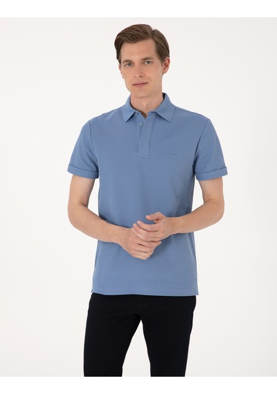 Pierre Cardin Erkek Mavi Tişört Basic 50306154-vr036 Mavi