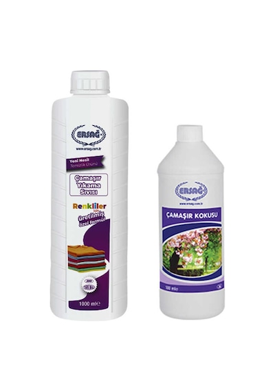Ersağ Renkliler İçin Çamaşır Yıkama Sıvısı 1000 Ml + Çamaşır Koku