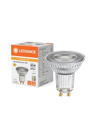 Osram Led Value Par16 6.1w 4000k 90crı Gu10 Sıcak Beyaz Ampul 10 Adet