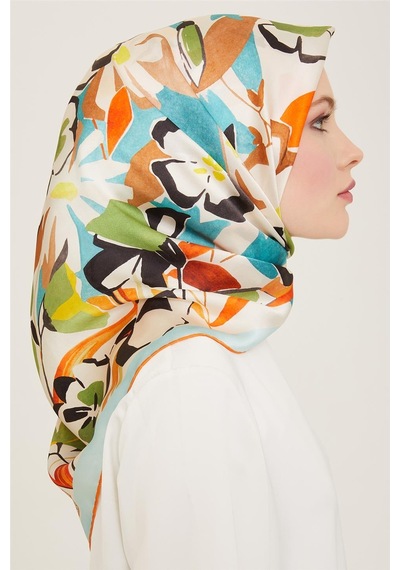 Armine Twill İpek Eşarp 24ya9153 80 - Desenli