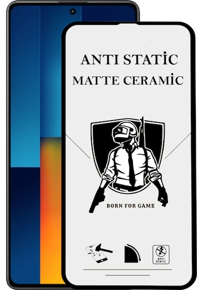 Xiaomi Poco M6 Pro 4g Tam Kaplayan Anti Statik Kırılmayan Mat Seramik Nano Esnek Ekran Koruyucu Cam
