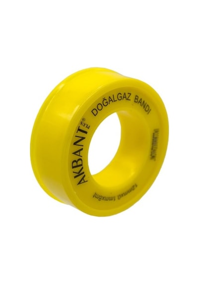Akbant 505306 Sarı Doğalgaz Teflon Bant (Gazlar Için) 12Mm X 8Mt (553623049)
