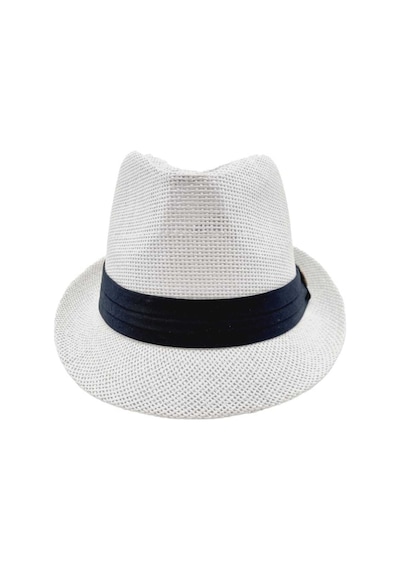 Tezzgelsin Unisex Yazlık Hasır Jackson Fötr Şapka Beyaz