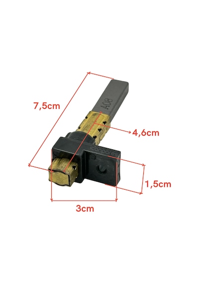 Süpürge İle Uyumlu Motor Kömürü - Saç Yataklı Sarılı 2'li Takım
