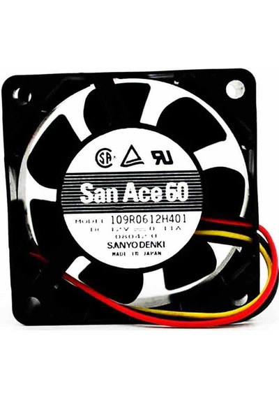 109r0612h401 12v 0.11w 60x60x25 Papst Fan 2 Adet