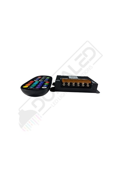 Bluetooth Kontrollü + Kumandalı Rgbw Led Kontrol Kumandası 5-24v 30a