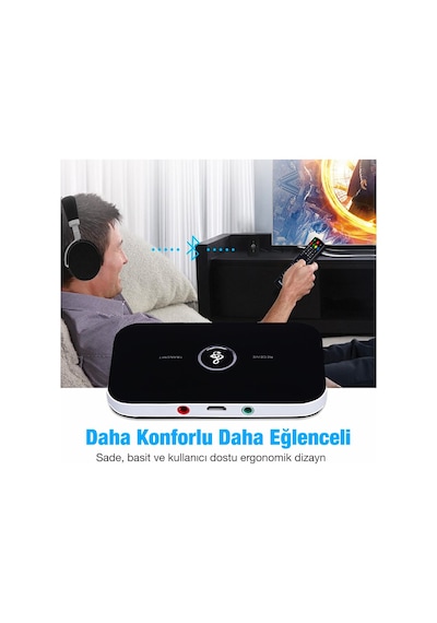 Ally 2in1 Kablosuz Bluetooth 5.0 Ses Alıcı Verici Receiver Trans