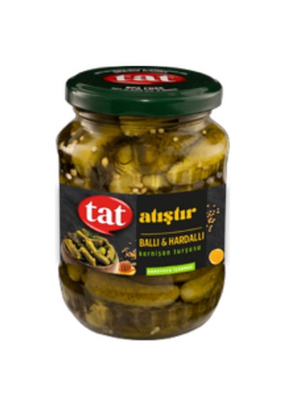 5 Adet Tat Ballı & Hardallı Kornişon Turşusu 350 G
