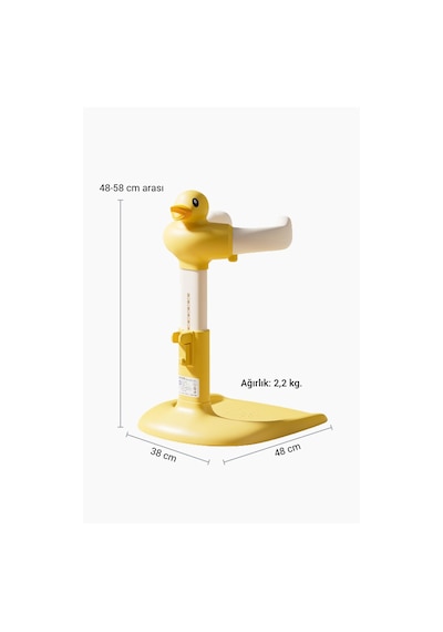 Wellgro Holdme Bebek Banyo Duş Standı Sarı