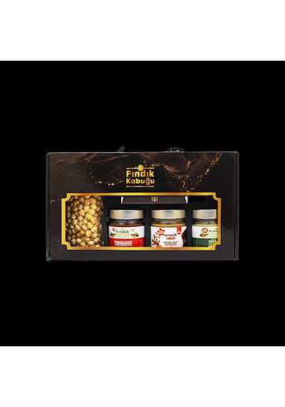 Fındık Kabugu Hediyelik Fındık, Krema Ve Ezme Seti