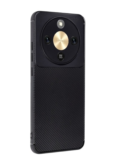 Huawei Honor Magic 8 Lite Karbon Silikon Case Kapak Siyah