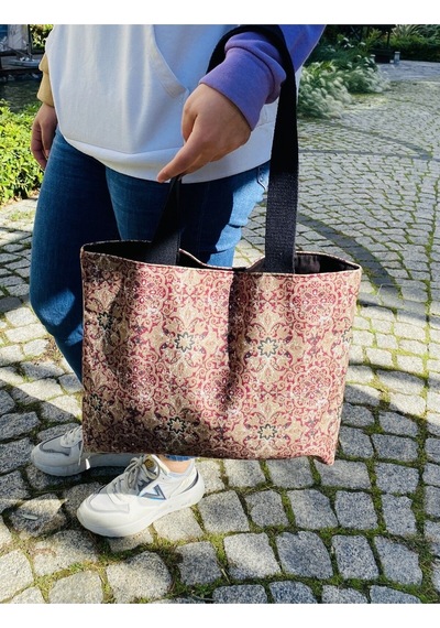 Handream Vintage Chic Bag Tote Bez Omuz Çantası Çok Renkli