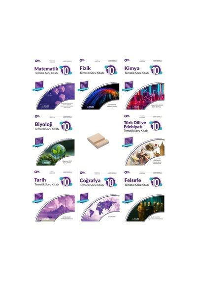 10. Sınıf Joker Tüm Dersler 8li Set Tematik Soru Bankası
